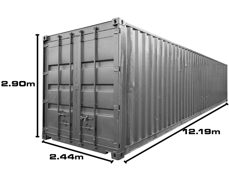 shipping container dimensions